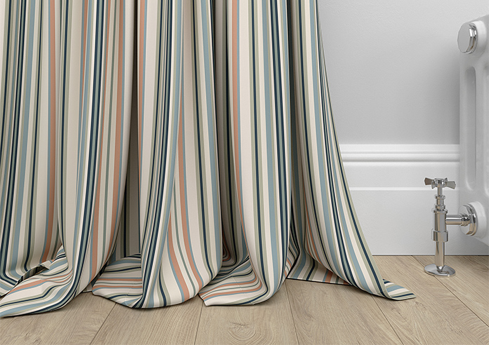 The British Stripe Co. Elizabeth, Polzeath No.1 - Made to Measure Curtains - Image 6